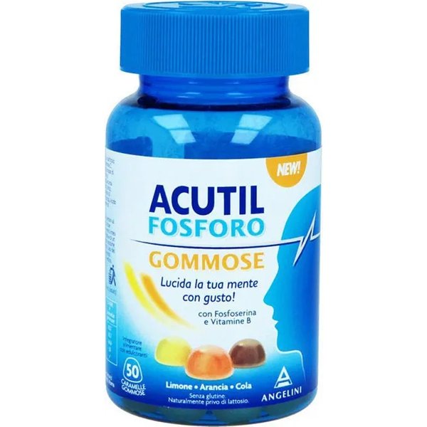 Acutil Fosforo Gommose 50 Caramelle - Integratore Per La Memoria-image