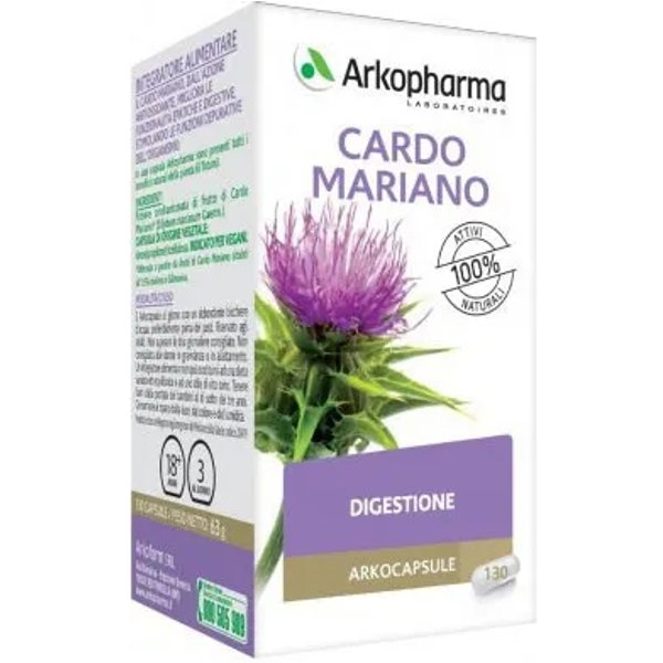 Arkocapsule Cardo Mariano 130- Integratore Per La Digestione-image