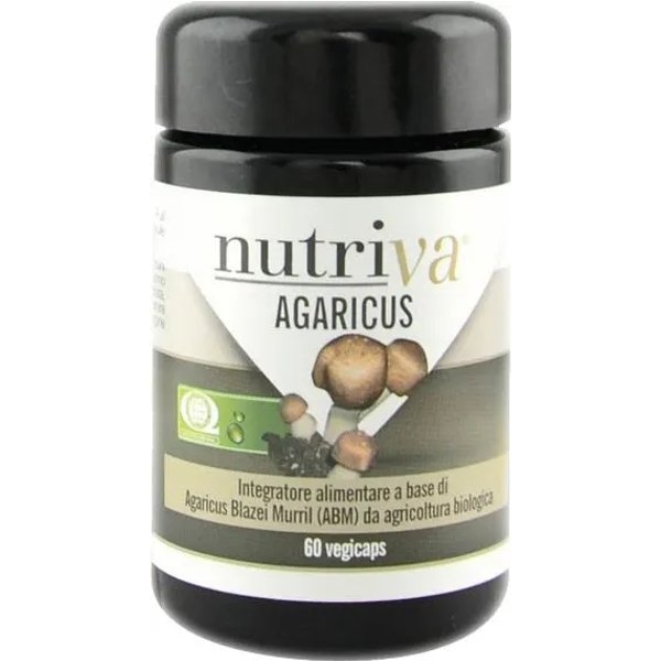 Nutriva Agaricus 60 Capsule - Integratore Per Il Controllo Del Peso-image