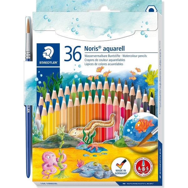 Staedtler Noris Aquarell - 5 Confezioni Da 36 Pastelli Acquerellabili-image