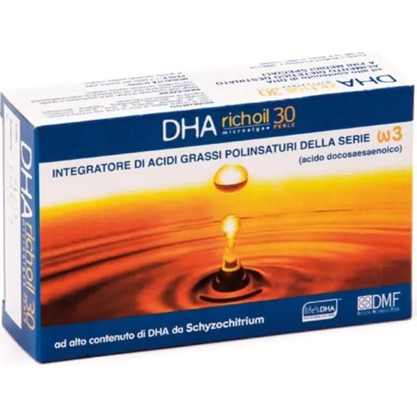 Dmf Dietetic Metabolic Food Dha Richoil 30 Perle - Trattamento Degli Stati Carenziali Di DHA-image
