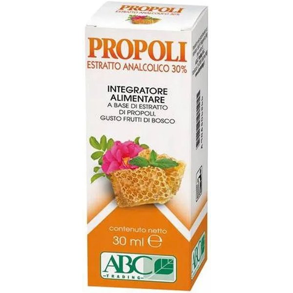 Propoli Estratto Analcolico 30% Ai Frutti Di Bosco - Integratore Per Il Sistema Immunitario 30 Ml-image
