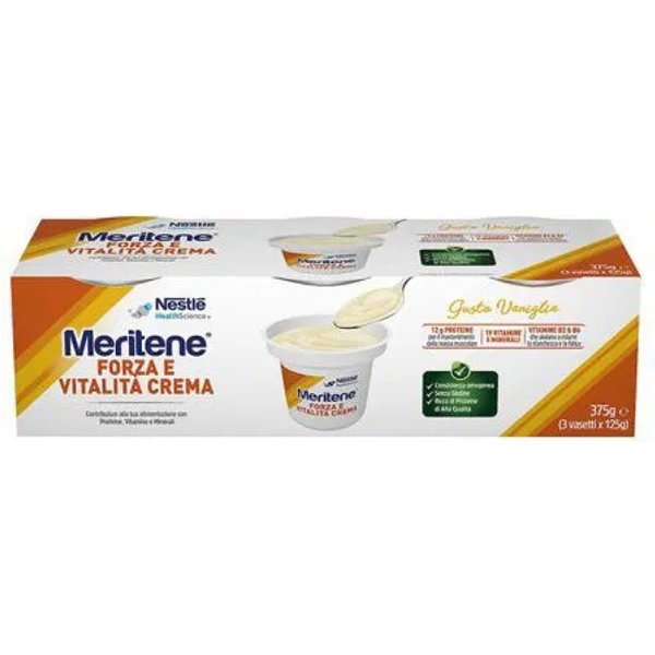 Nestle Meritene Forza E Vitalità Crema - 3 Dessert Alla Vaniglia Da 125 G-image