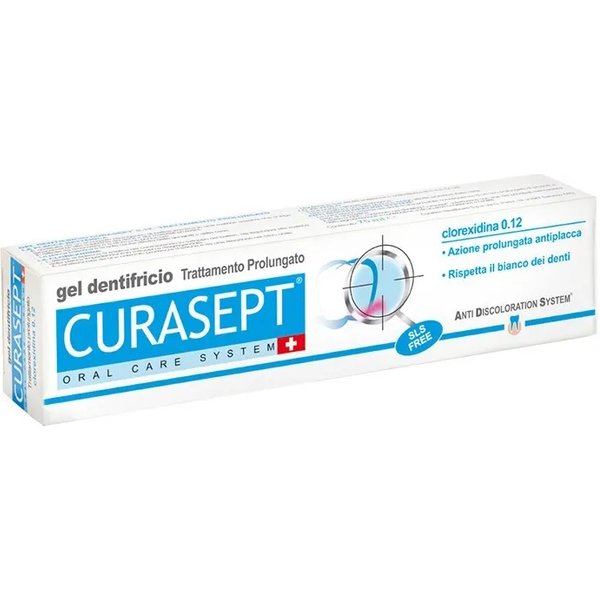 Curasept Trattamento Prolungato Clorexidina 0.12 - Dentifricio Per Gengive Irritate 75 Ml-image