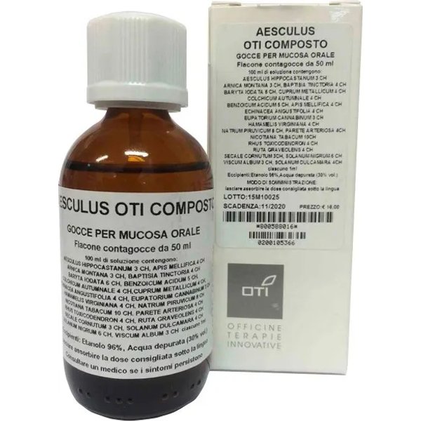 Oti Aesculus Composto Gocce - Farmaco Omeopatico 50 Ml-image