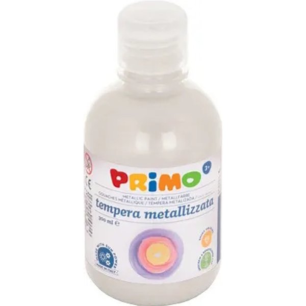 Primo Morocolor Tempera Metallizzata - Colore Bianco 300 Ml-image