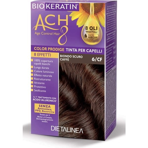 Dietalinea Biokeratin Ach 8 Color Prodige - Tinta N. 6/CF Biondo Scuro Caffè-image