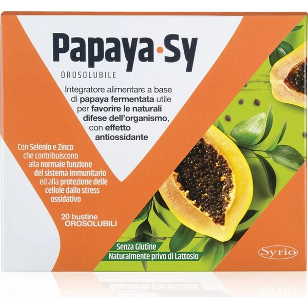 Syrio Papaya Sy 20 Bustine Orosolubili - Integratore Per Il Sistema Immunitario-image