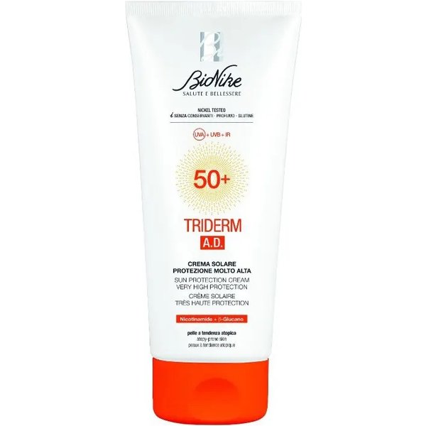 Bionike Crema Solare 50+ SPF Triderm AD Protezione Molto Alta 200 Ml-image