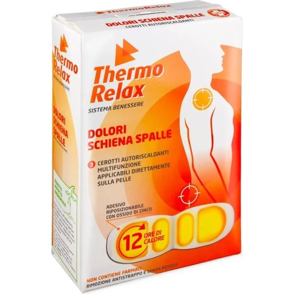 Thermorelax - 3 Cerotti Autoriscaldanti Per Dolori Alla Schiena E Alle Spalle-image