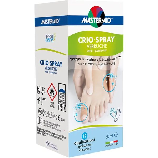 Master Aid Footcare Crio Spray - Spray Per La Rimozione A Freddo Delle Verruche 50 Ml-image