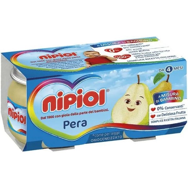 Nipiol Omogeneizzato Alla Pera 6X80 Gr-image