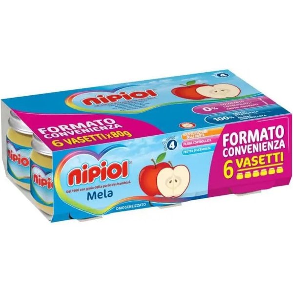 Nipiol Omogeneizzato Alla Mela 6X80 Gr-image