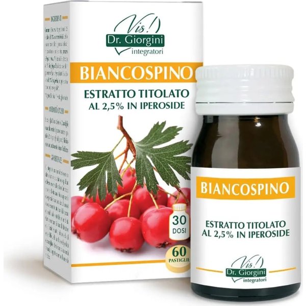 Biancospino Estratto Titolato 60 Pastiglie - Integratore Per Il Benessere Cardiovascolare-image
