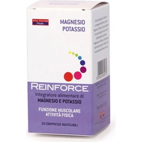 Reinforce 30 Compresse Masticabili - Integratore Di Magnesio + Potassio-image