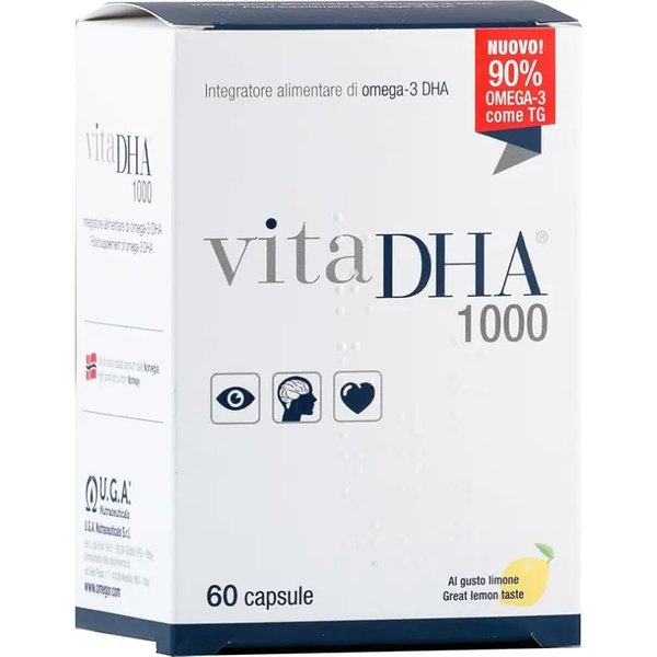 Vitadha 1000 - Integratore Per La Funzione Cerebrale E Visiva 60 Capsule-image