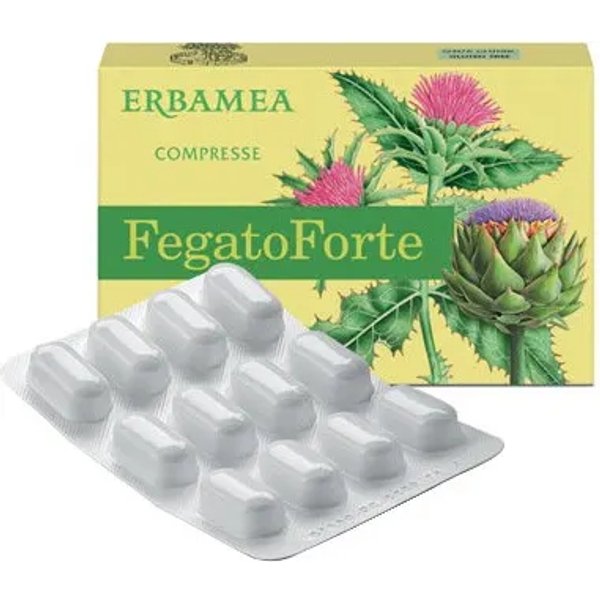 Erbamea Fegato Forte 24 Compresse - Integratore Per La Funzione Epatica-image