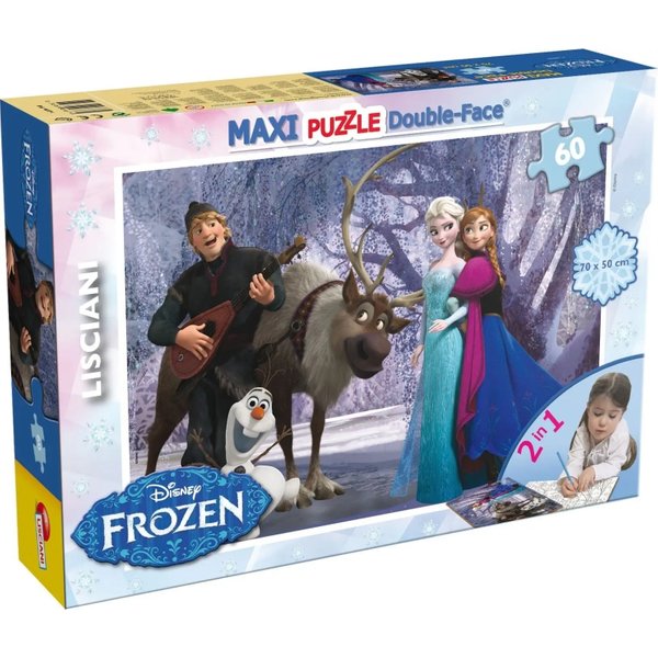 Lisciani Disney Frozen Music And Fun - Maxi Puzzle Double Face Da 60 Pezzi-image