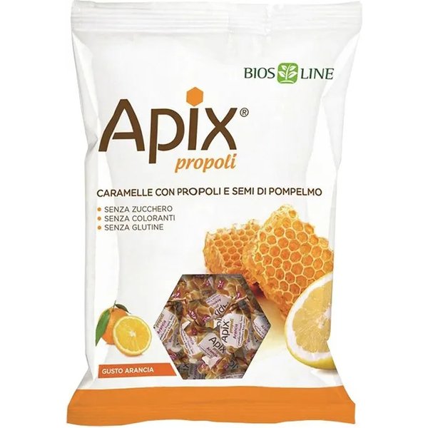 Bios Line Apix Propoli Gusto Arancia - Caramelle Con Propoli E Semi Di Pompelmo 50 G-image