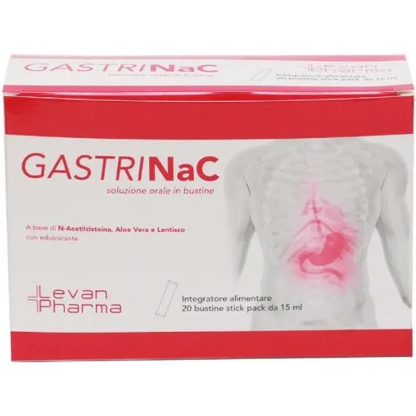Gastrinac 20 Stickpack Da 15 Ml - Integratore Per L'acidità Gastrica-image