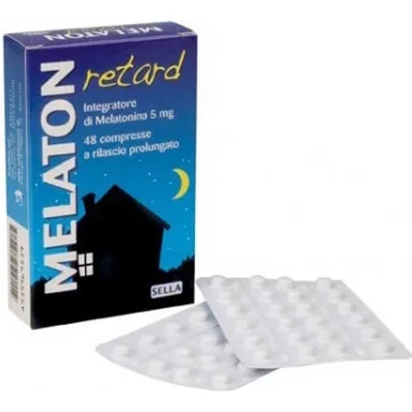 Melaton Retard 1 Mg - Integratore Per Il Sonno 48 Compresse-image