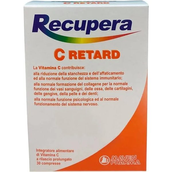 Recupera C Retard 30 Compresse A Rilascio Prolungato - Integratore Di Vitamina C-image