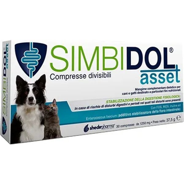 Shedir Pharma Simbidol Asset 30 Compresse - Mangime Per La Funzionalità Intestinale-image