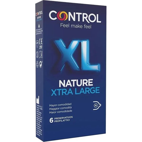 Control Nature Xtra Large Xl - 6 Profilattici In Lattice-image