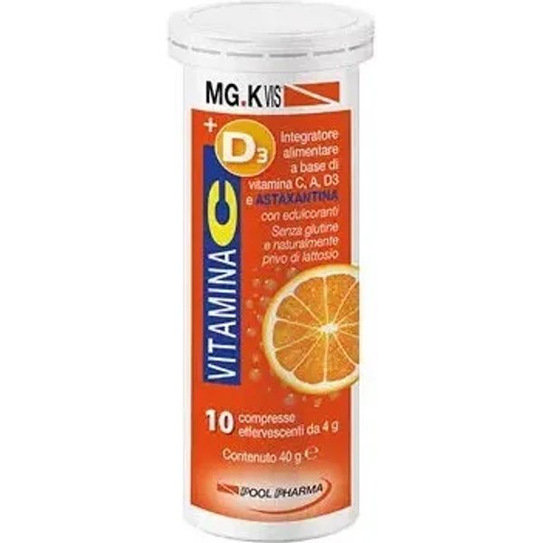 Mgk Vis Vitamina C + D3 - Integratore Immunostimolante 10 Compresse Effervescenti-image