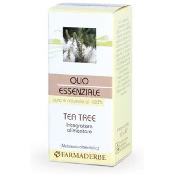 Tea Tree Olio Essenziale 10 Ml - Integratore Per Le Vie Respiratorie-image