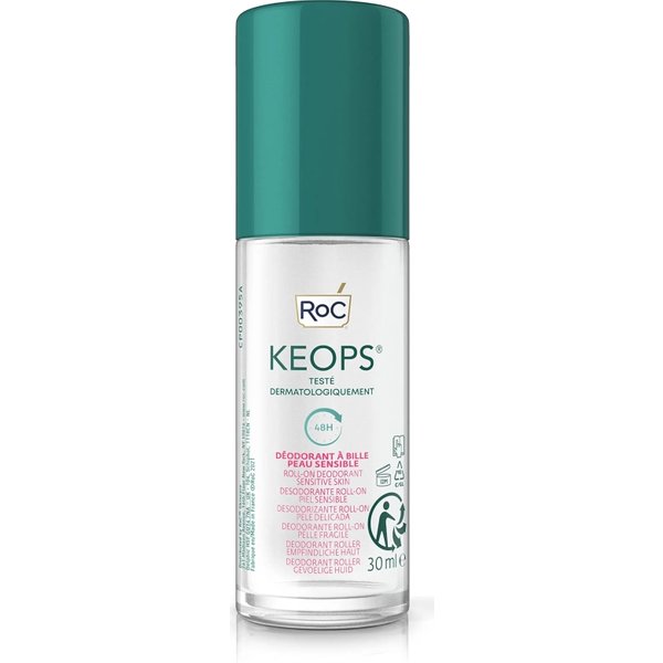 Roc Keops Sensitive 48H - Deodorante Roll-On Per Pelli Sensibili 30 Ml-image