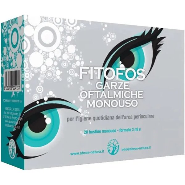 Fitofos - Garze Oculari Monouso Per L'igiene Quotidiana 20 Bustine-image