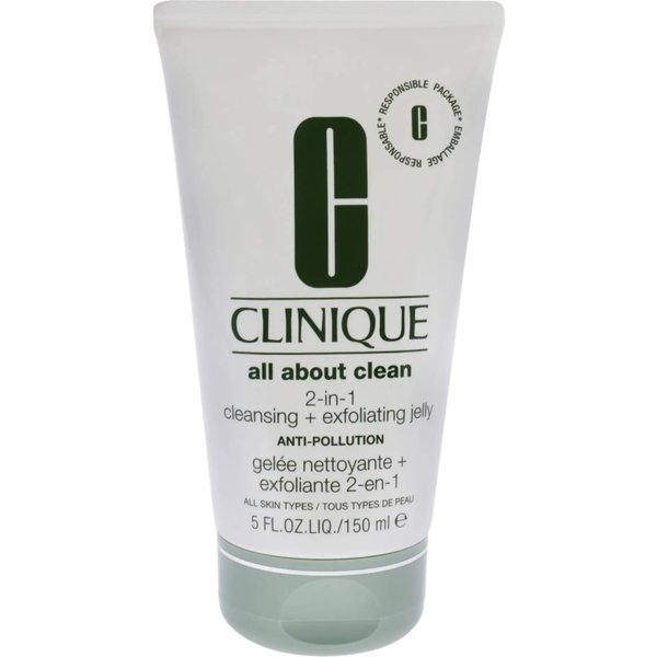Clinique All About Clean 2 In 1 Cleansing + Exfoliating Jelly - Detergente Esfoliante Per Il Viso 150 Ml-image