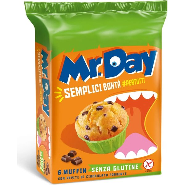 Mr Day 6 Muffin Senza Glutine Con Pepite Di Cioccolato Fondente-image