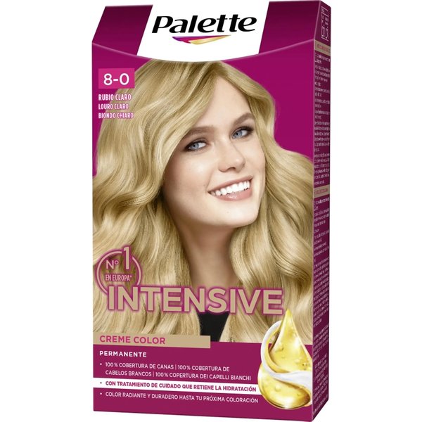 Palette Intensive Creme Color - Tinta Per Capelli Permanente N. 8 Biondo Chiaro-image