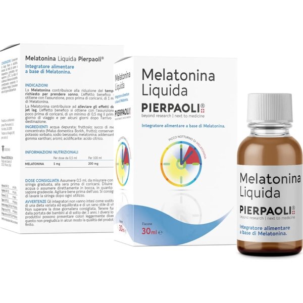 Pierpaoli Melatonina Liquida Pierpaoli Flacone 30 Ml - Integratore Per Il Sonno-image