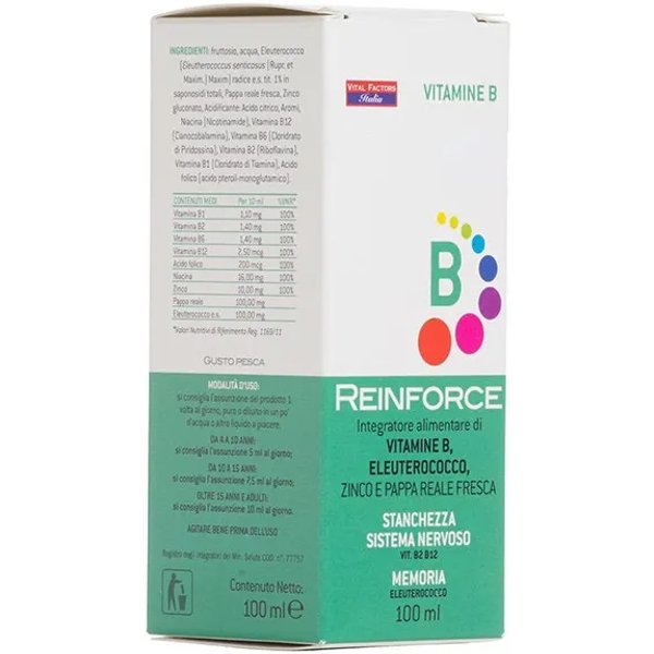 Reinforce Vitamina B 100 Ml - Integratore Per La Stanchezza Ed Il Sistema Nervoso-image