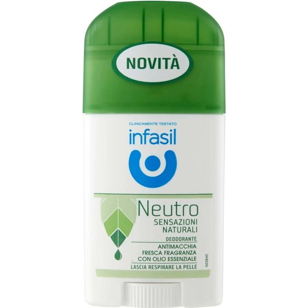 Infasil Neutro Sensazioni Naturali - Deodorante Antimacchia Stick 40 Ml-image