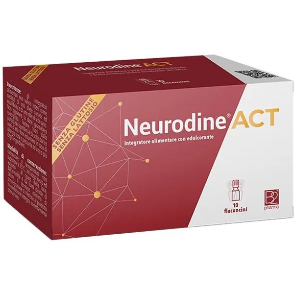 Neurodine Act 10 Flaconcini - Integratore Per Il Sistema Nervoso-image