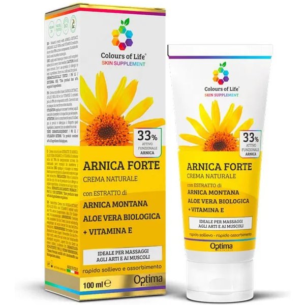 Optima Naturals Arnica Forte - Crema Naturale Antidolorifica E Antinfiammatoria 100 Ml-image