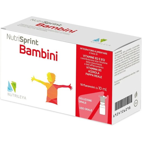 Nutrisprint Bambini 10 Flaconcini - Integratore Per Il Tono E L'energia-image