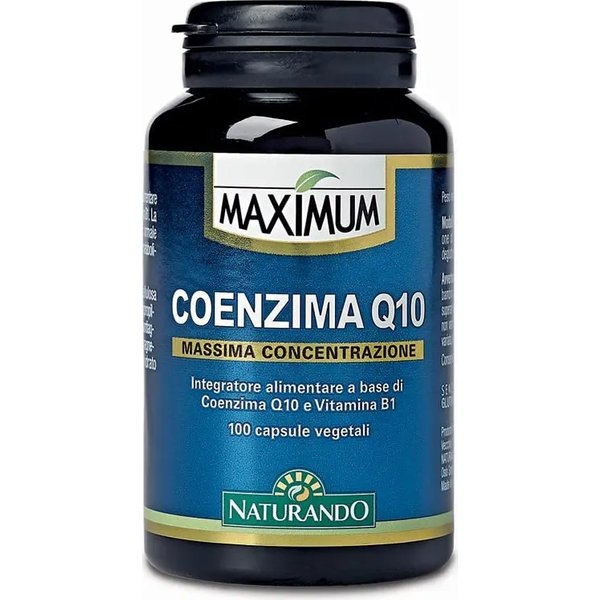 Maximum Coenzima Q10 - Integratore Per La Funzione Cardiaca 100 Capsule-image