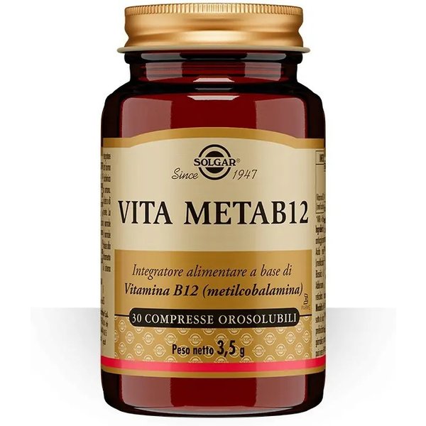 Solgar Vita Metab12 30 Compresse Orosolubili - Integratore Di Vitamina B12-image
