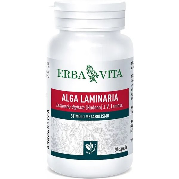 Alga Laminaria 60 Capsule Da 500 Mg - Integratore Per Stimolare Il Metabolismo-image