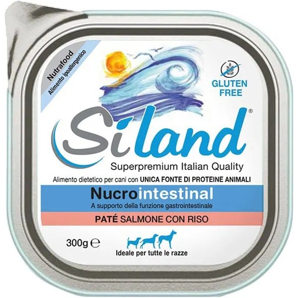 Aurora Biofarma Siland Paté Salmone Con Riso - Cibo Umido Per Cani 300 G-image