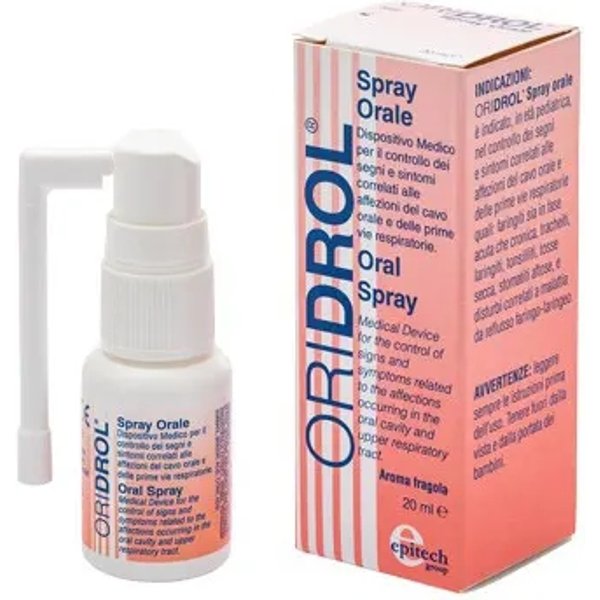 Epitech Group Oridrol 20 Ml Aroma Fragola - Spray Orale Per Faringiti E Tosse Secca-image