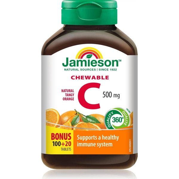 Vitamina C 1000 Gusto Arancia - 120 Compresse Masticabili-image