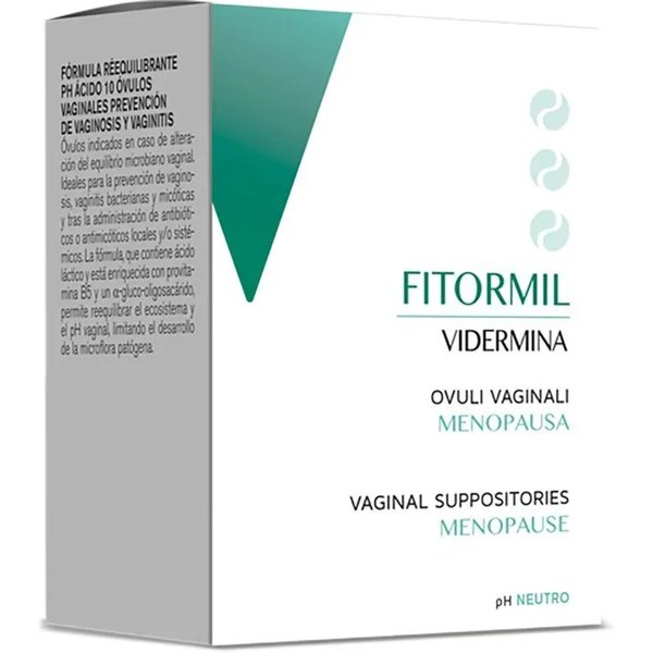 Vidermina Fitormil Ph Neutro - 10 Ovuli Vaginali Menopausa-image