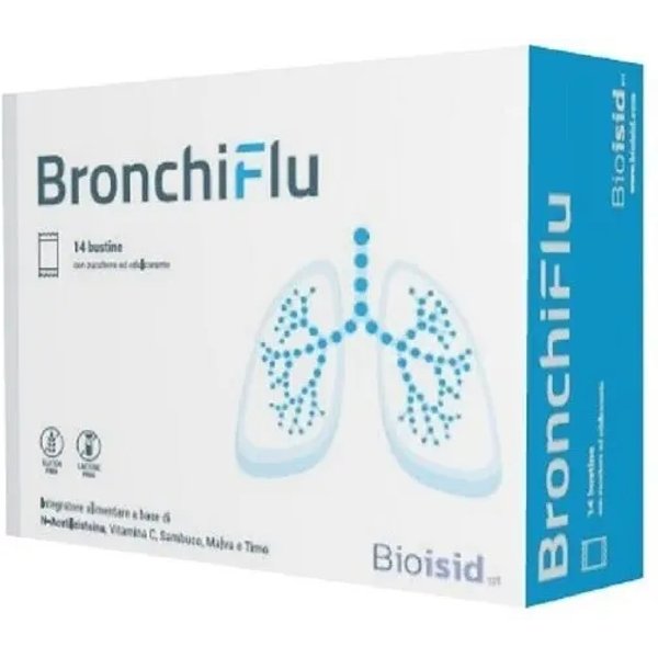 Bronchiflu 14 Bustine - Integratore Per Le Vie Respiratorie-image