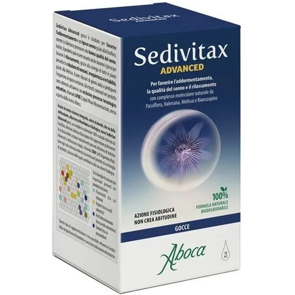 Aboca Sedivitax Advanced Gocce 30 Ml - Integratore Per Favorire Il Sonno-image